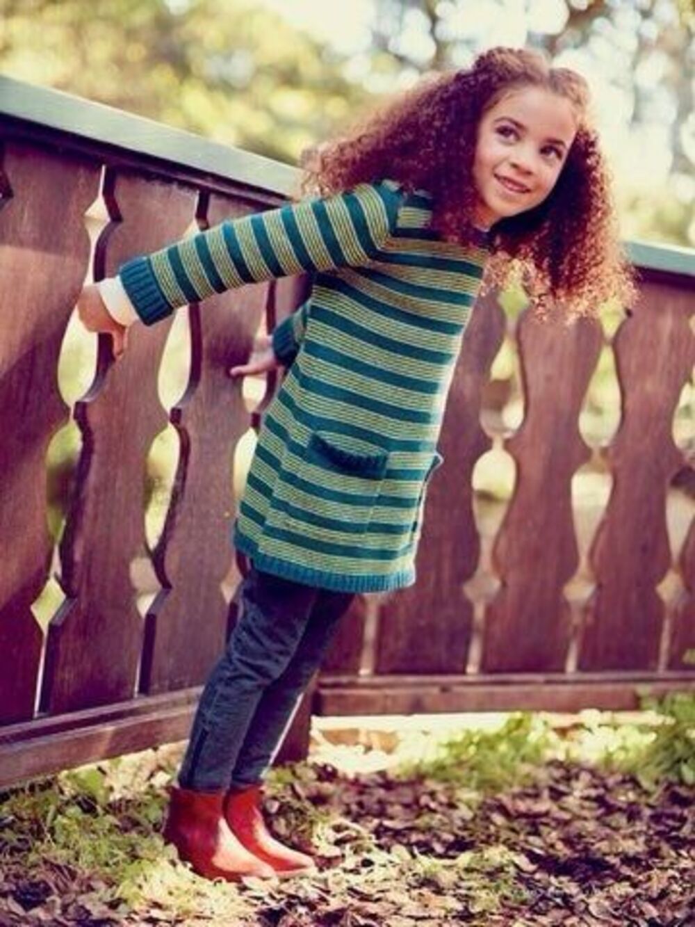 Tea Collection Marzella Stripe Sweater Tunic in Tidal Toddler Girls Size 4